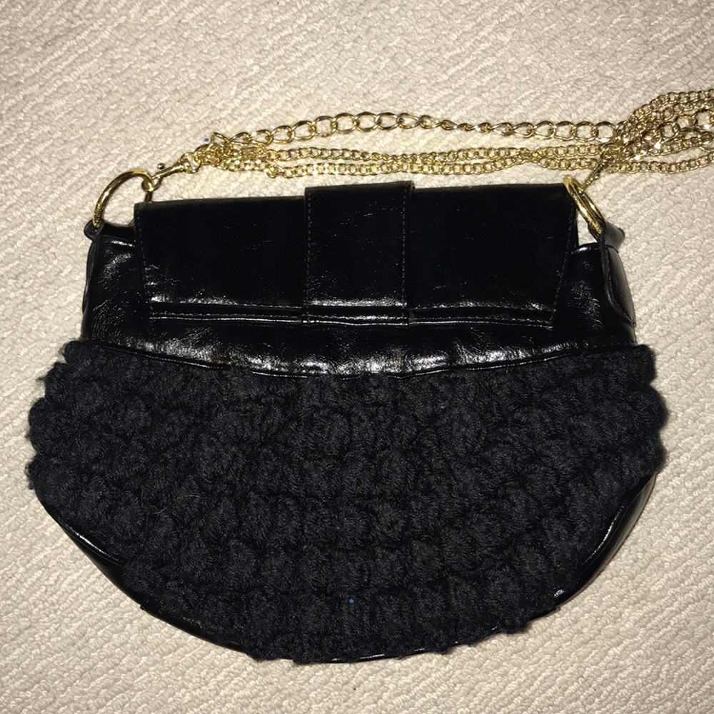 Murval purse knit black and gold shoulder bag - Picture 2 of 5